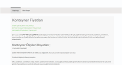 Desktop Screenshot of konteynertr.com